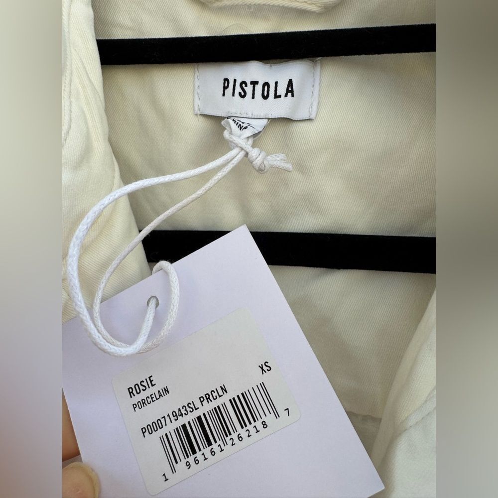 NWT PISTOLA x Revolve Women's Rosie Cotton Jumpsuit in Porcelain White Size XS - Picture 12 of 12